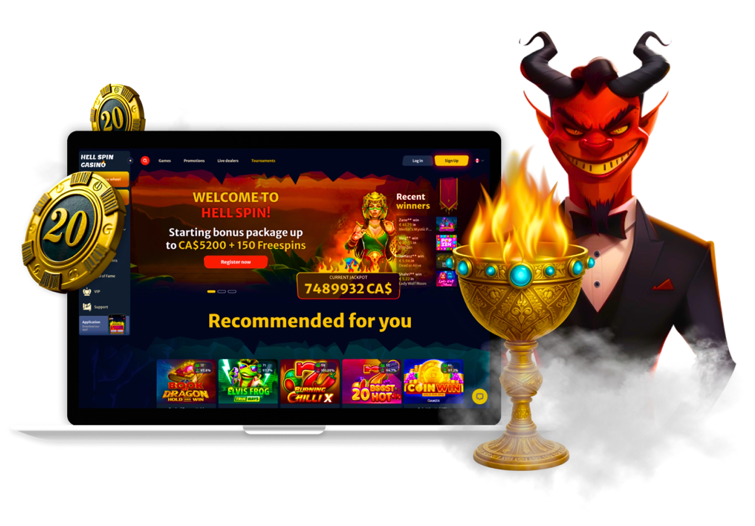HellSpin Casino Canada Desktop
